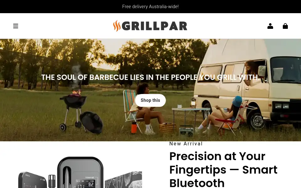 Screenshot of grillpar.com