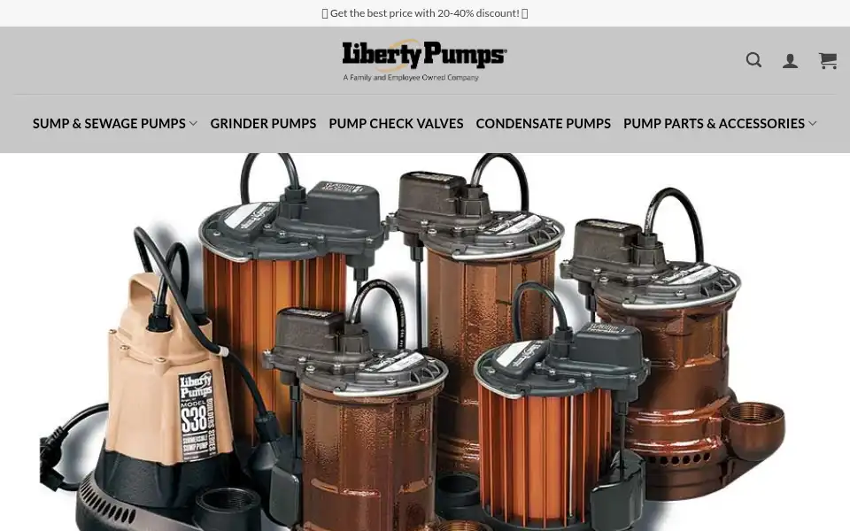 Screenshot of grinderpumpss.com