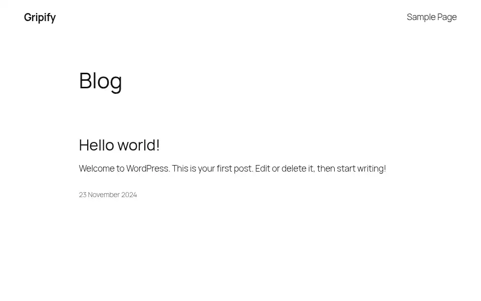 Screenshot of gripify.co.uk