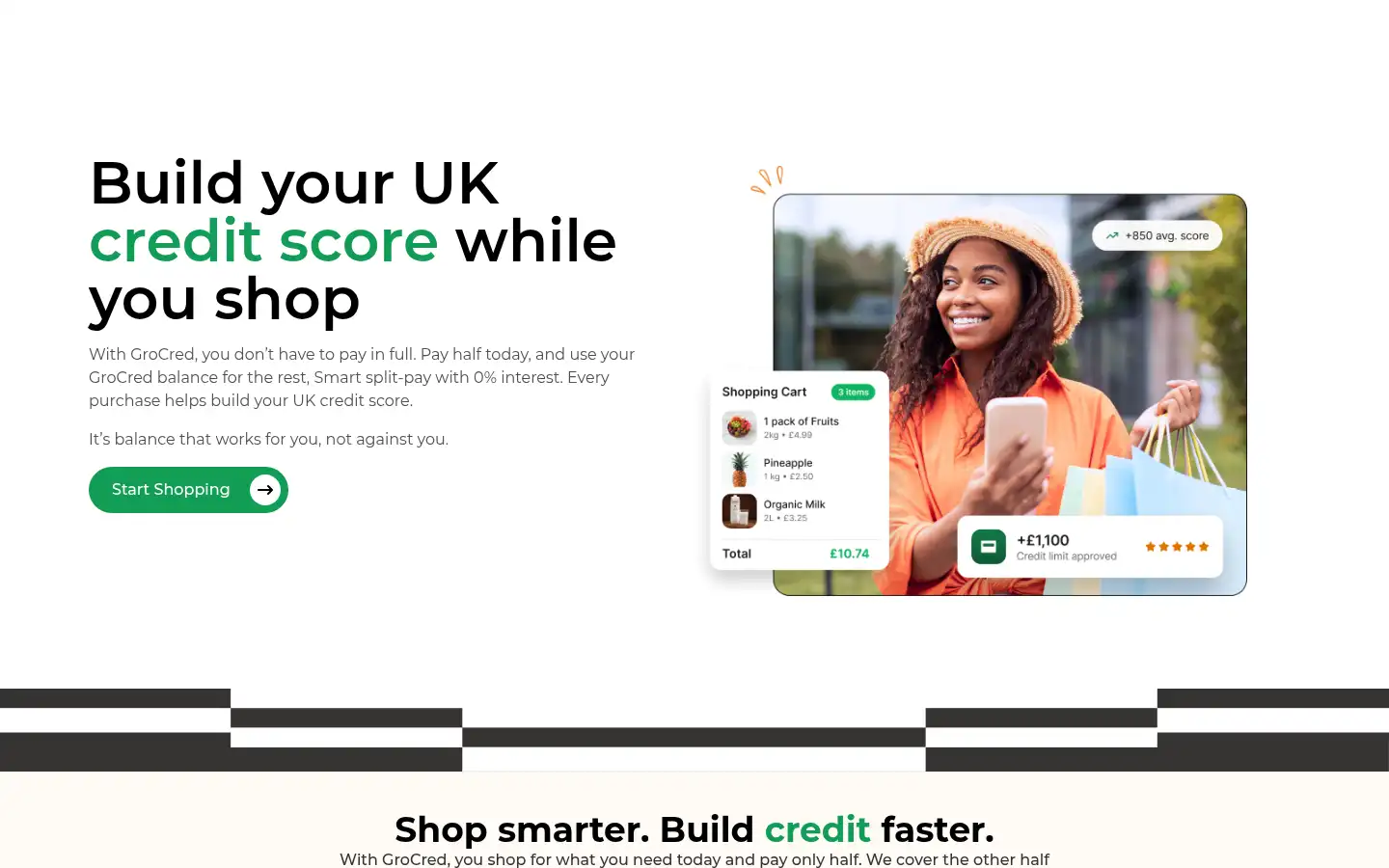 Screenshot of grocred.com