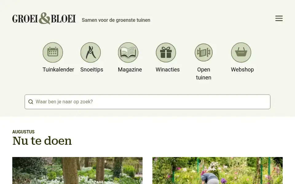 Screenshot of groei.nl