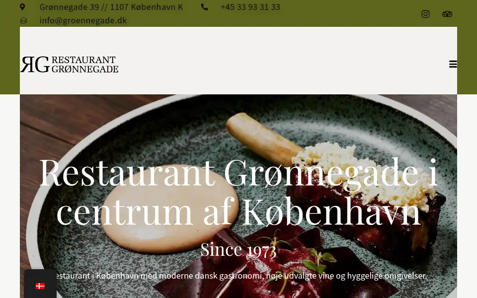 Screenshot of groennegade.dk