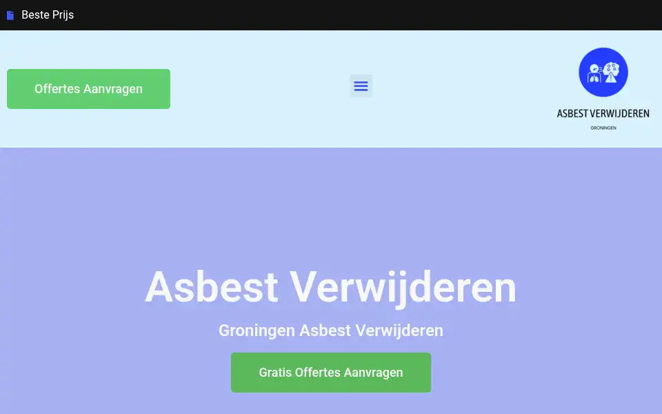 Screenshot of groningenasbestverwijderen.com
