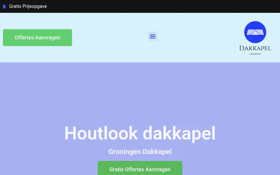 Screenshot of groningendakkapel.com