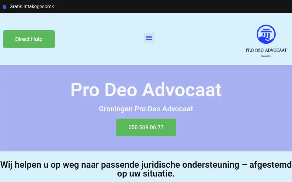 Screenshot of groningenprodeoadvocaat.com
