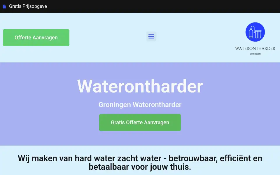 Screenshot of groningenwaterontharder.com