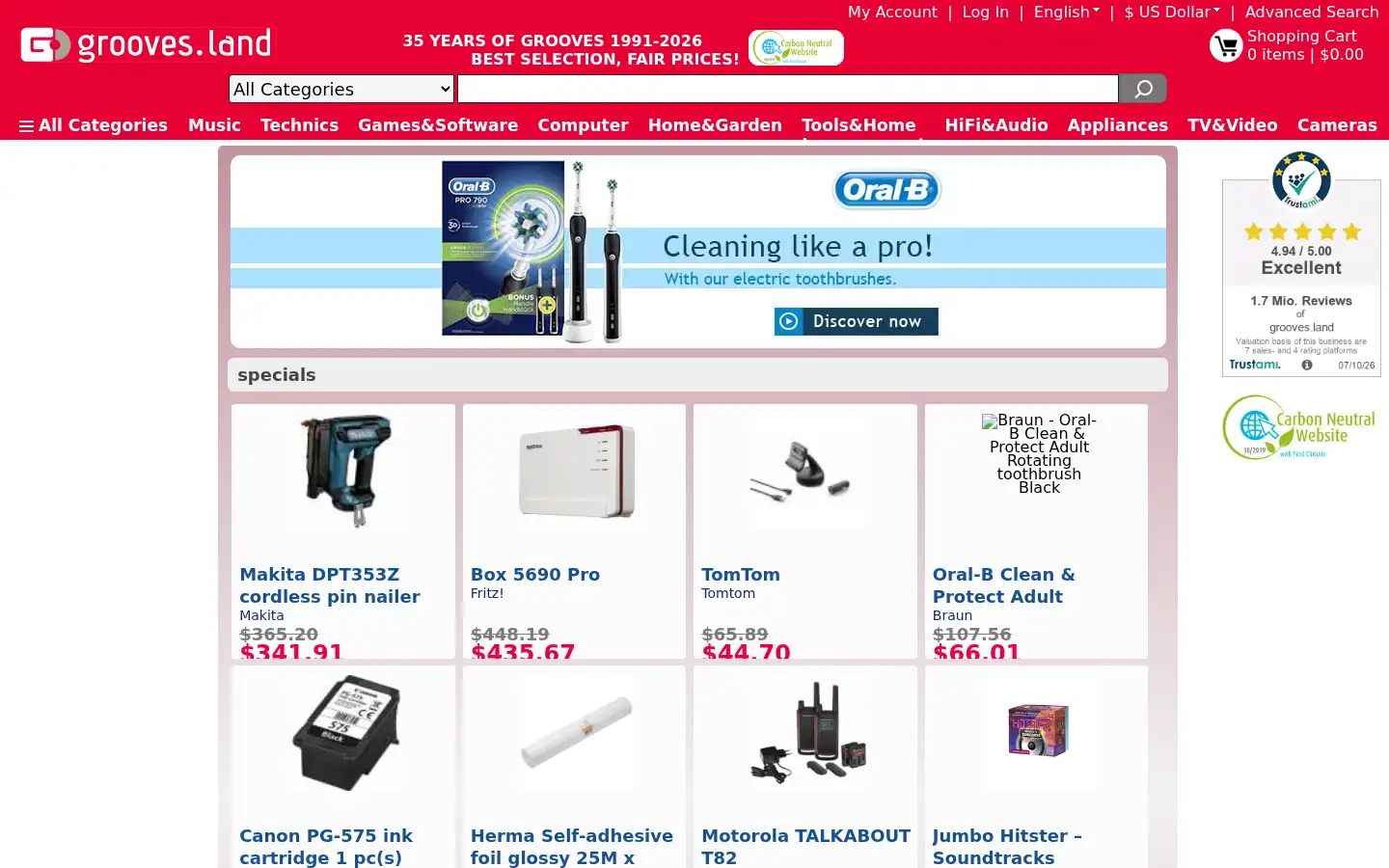 Screenshot of grooves-inc.com