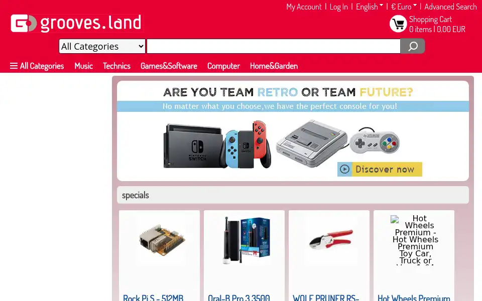 Screenshot of groovesland.com