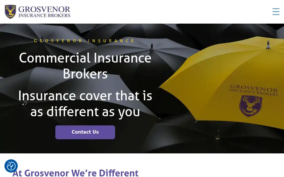 Screenshot of grosvenor-insurance.com