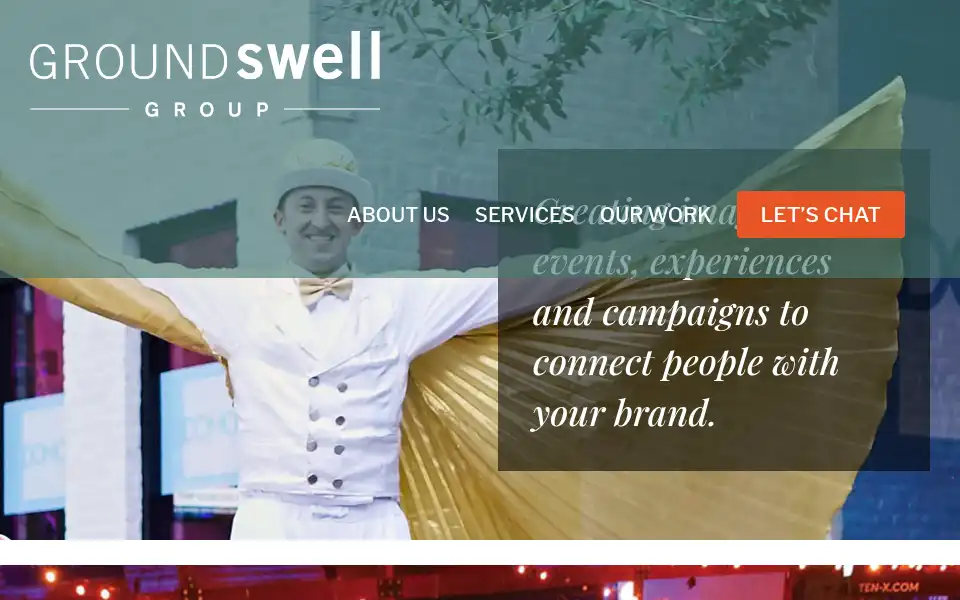 Screenshot of groundswellgroup.com