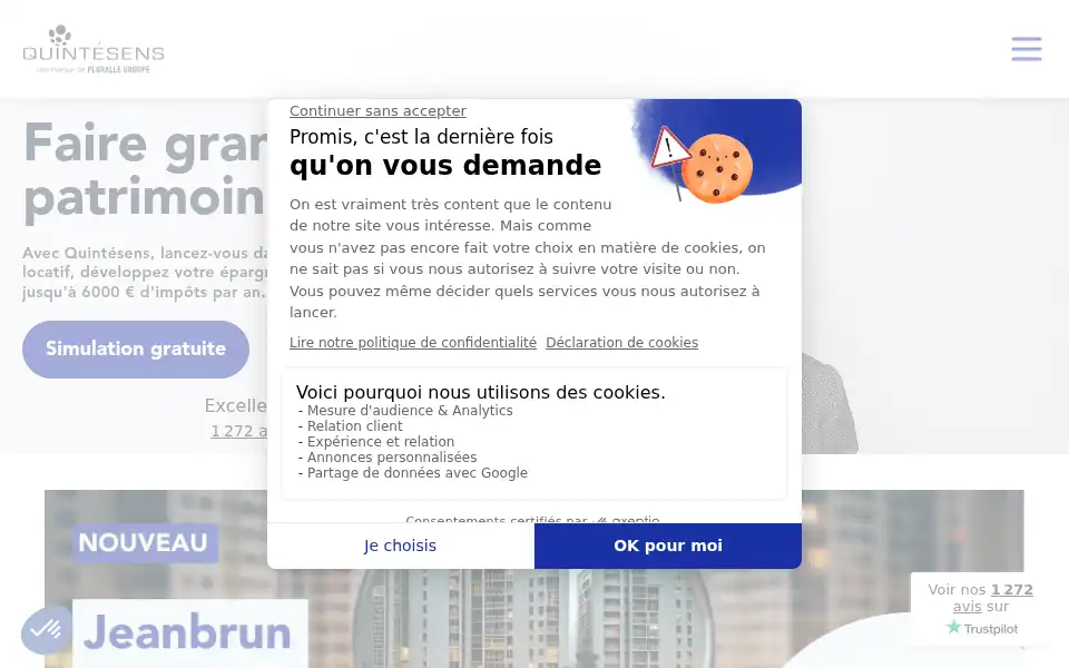 Screenshot of groupe-quintesens.fr