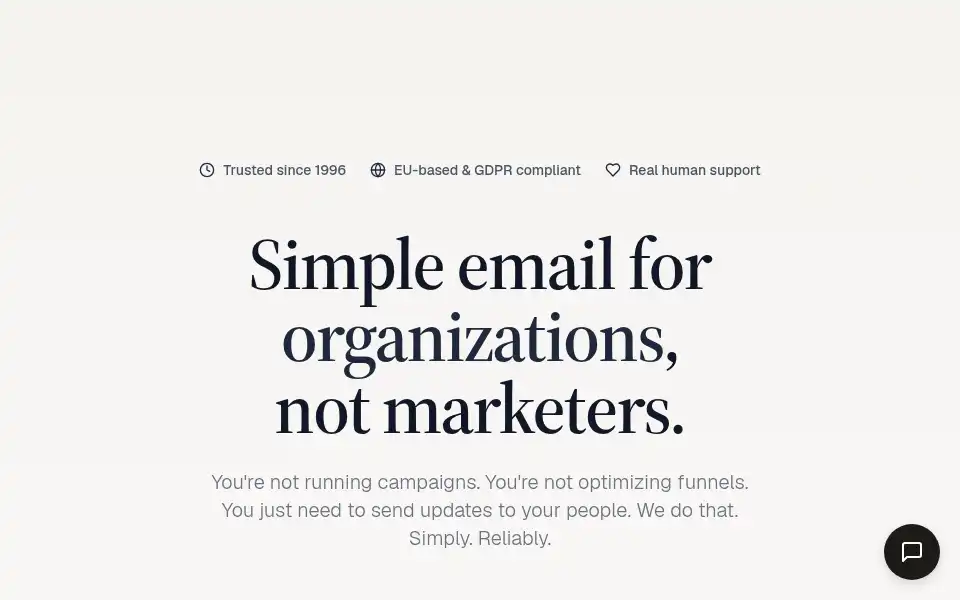 Screenshot of groupmail.io