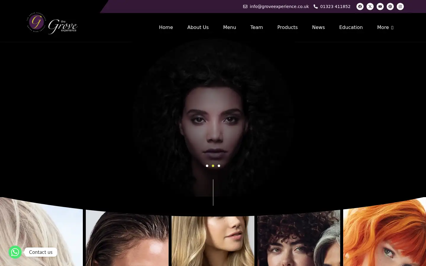Screenshot of groveexperience.co.uk