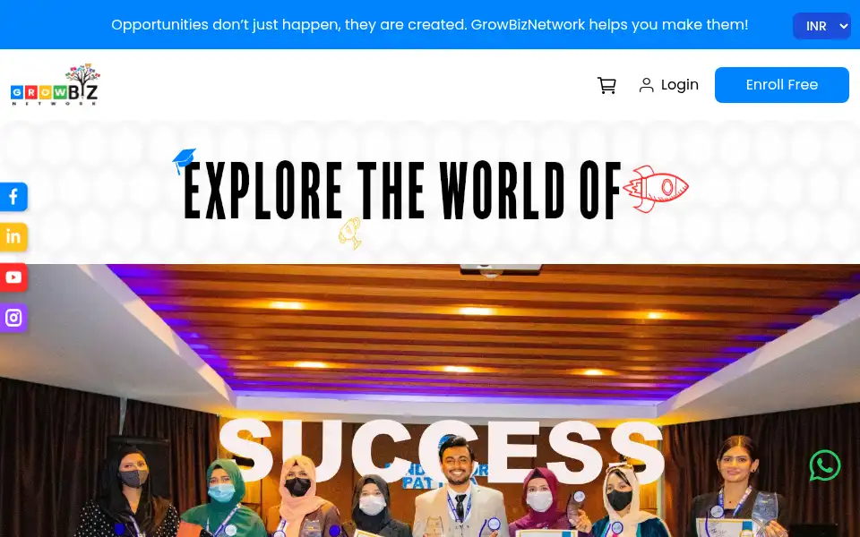 Screenshot of growbiznetwork.com