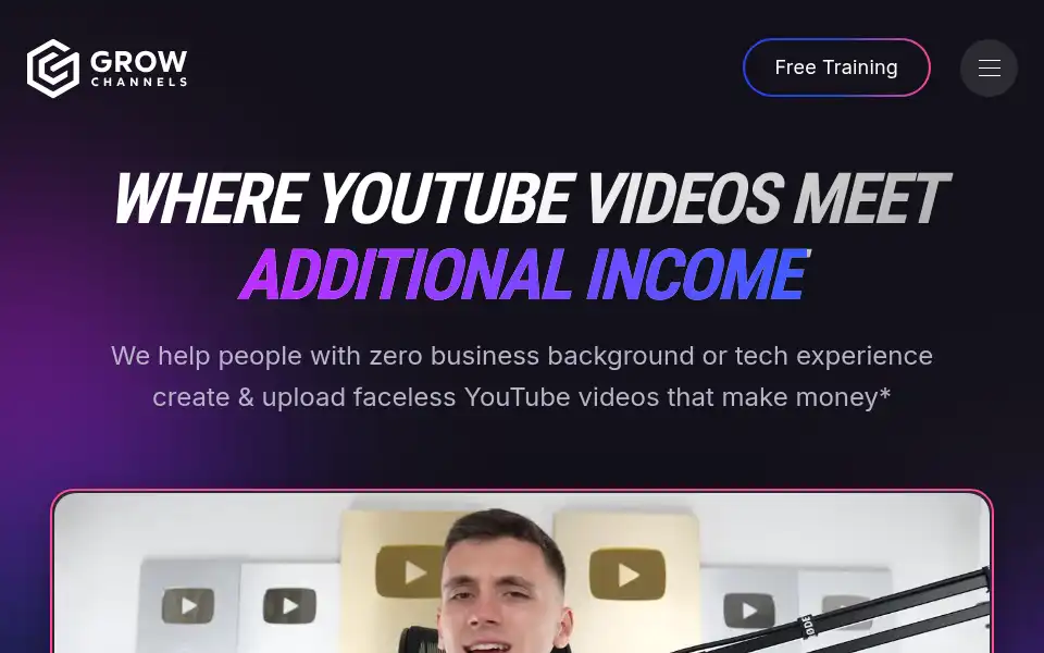 Screenshot of growchannels.com