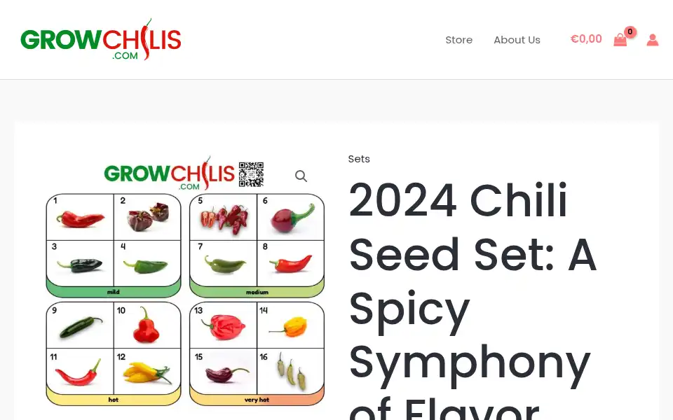 Screenshot of growchilis.com