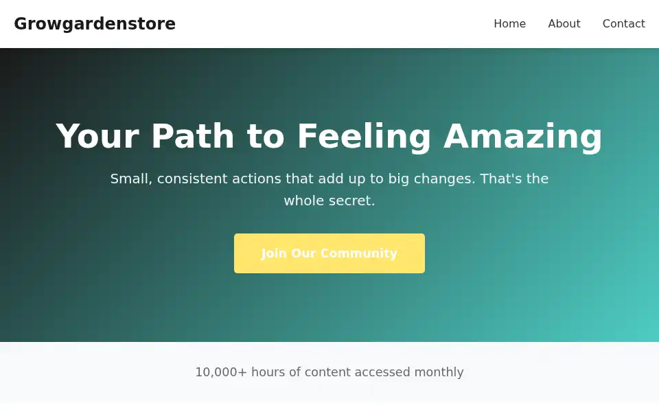 Screenshot of growgardenstore.com