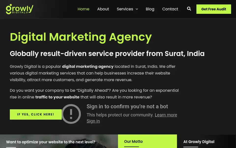 Screenshot of growlydigital.com