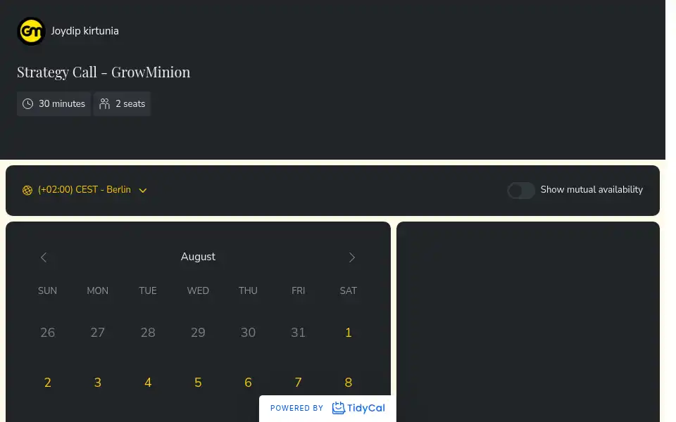 Screenshot of growminion.com