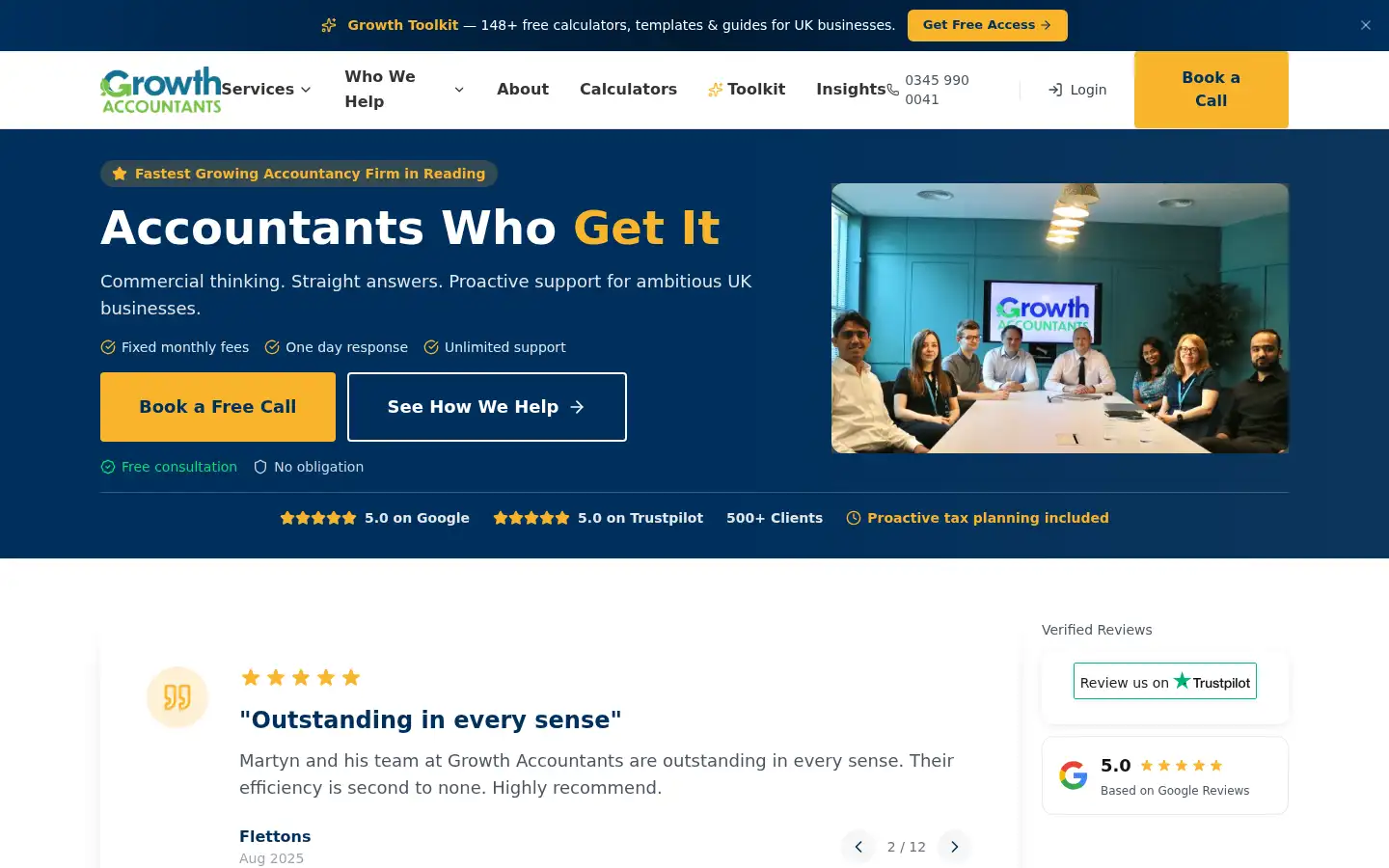 Screenshot of growth.accountants