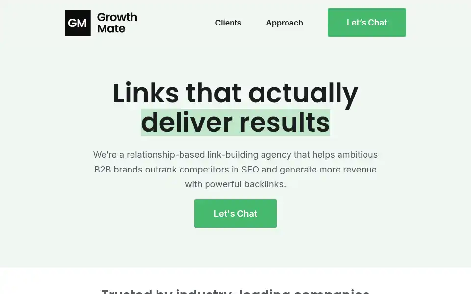 Screenshot of growthmate.io
