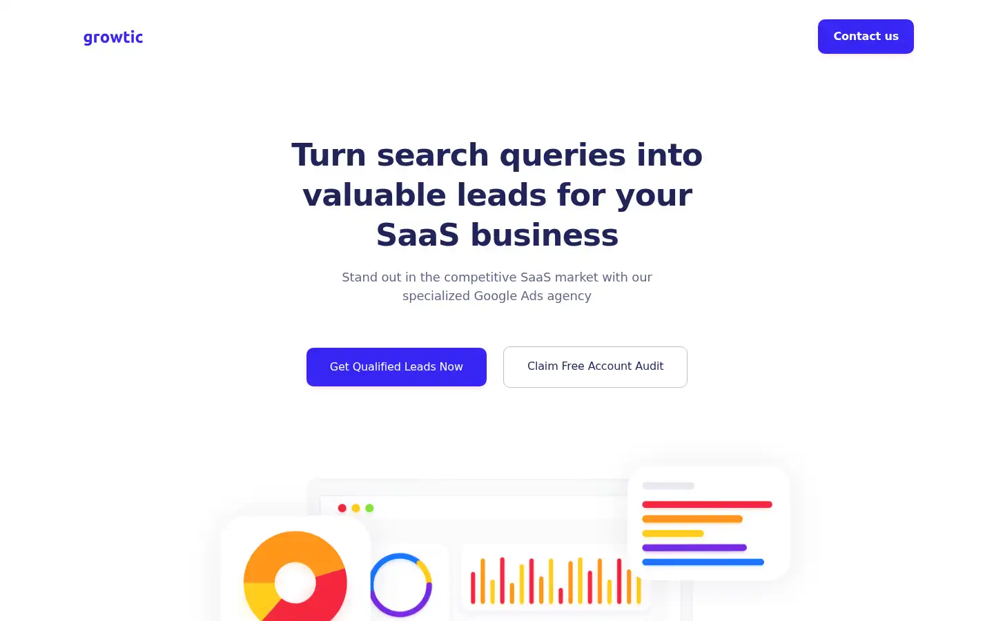 Screenshot of growtic.io