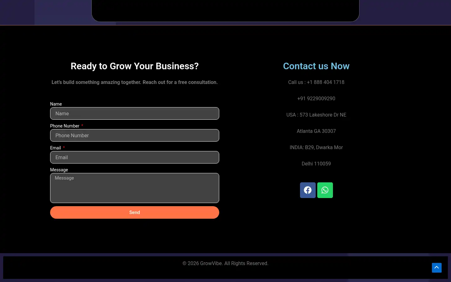 Screenshot of growvibe.io