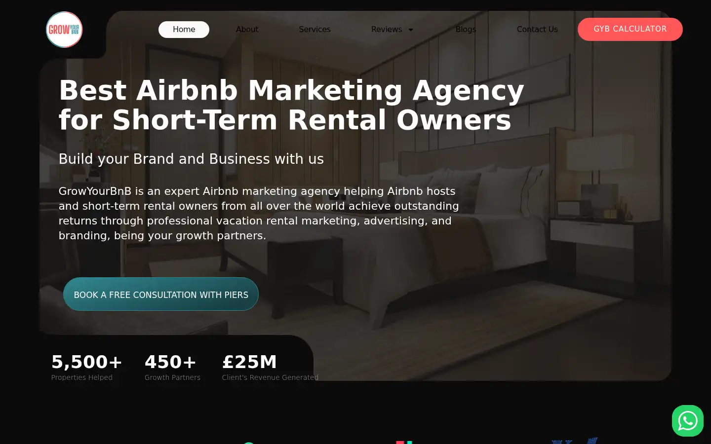 Screenshot of growyourbnb.com