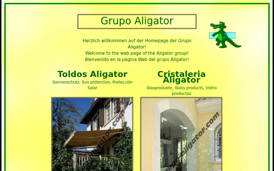 Screenshot of grupo-aligator.com