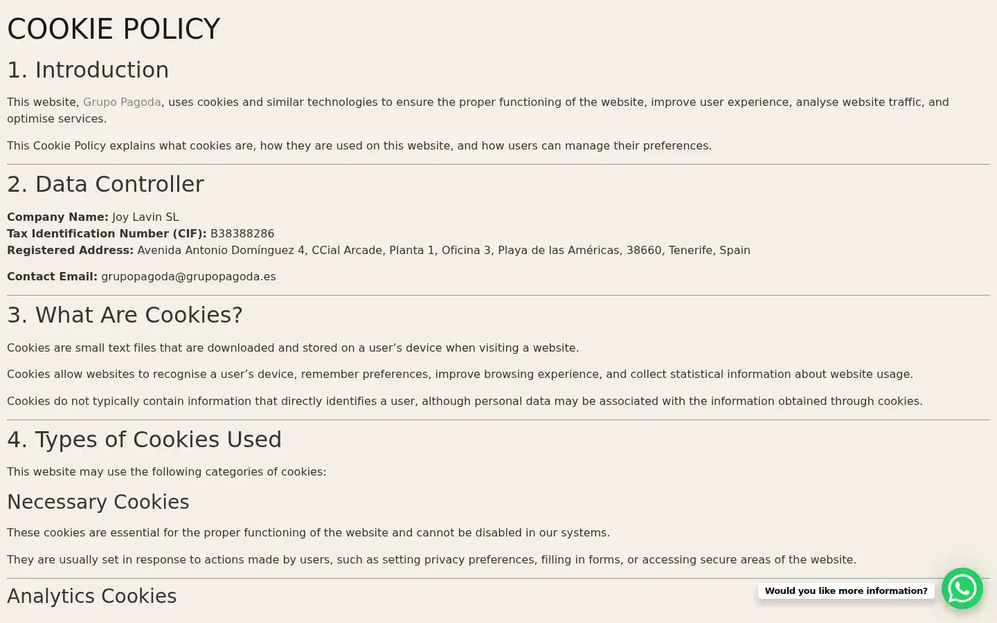 Screenshot of grupopagoda.com
