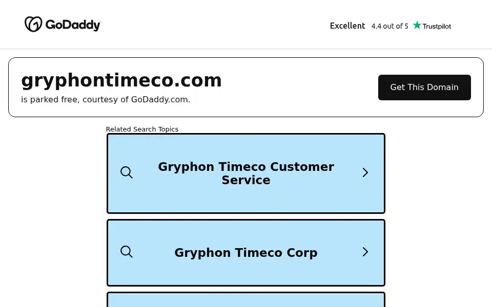 Screenshot of gryphontimeco.com