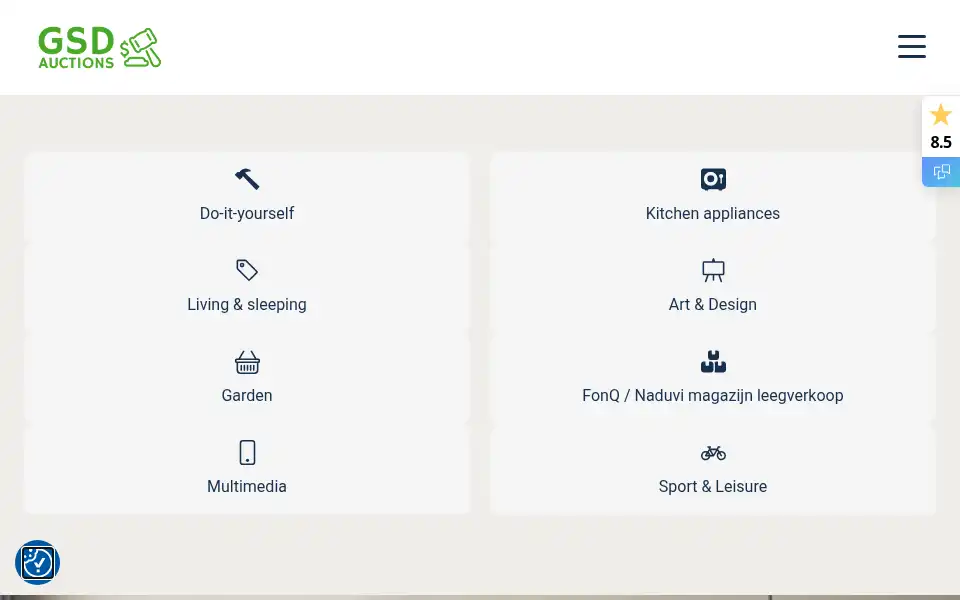 Screenshot of gsd-auctions.nl