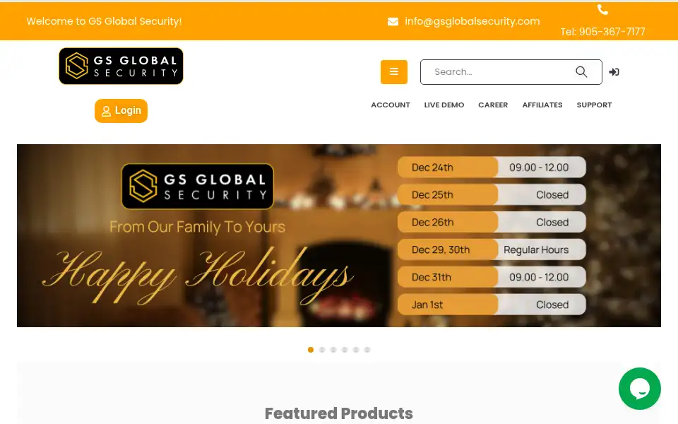 Screenshot of gsglobalsecurity.com