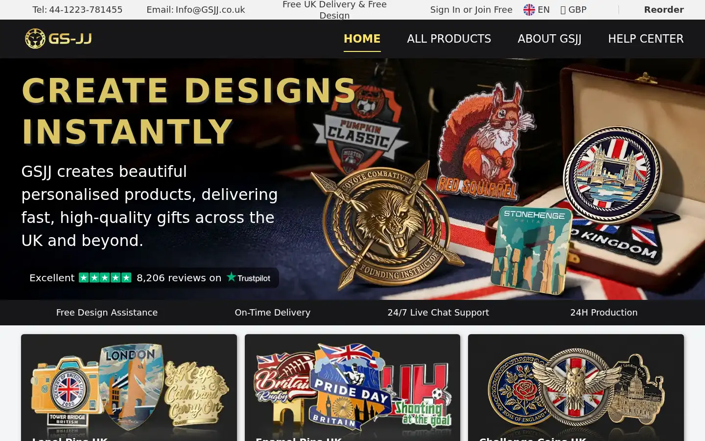 Screenshot of gsjj.co.uk