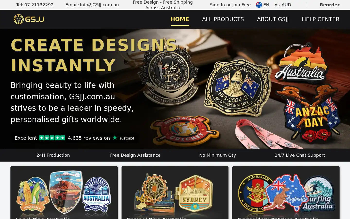 Screenshot of gsjj.com.au