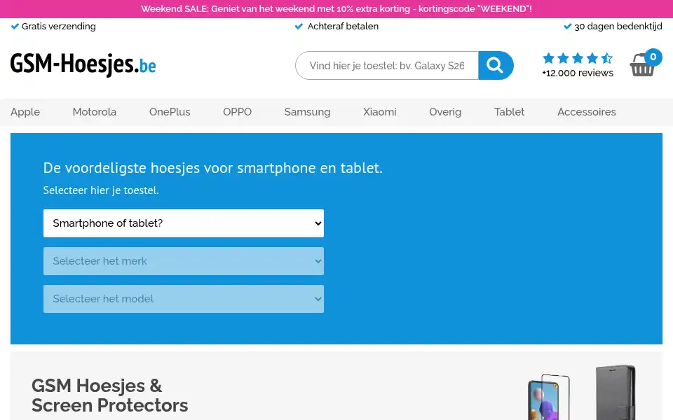 Screenshot of gsm-hoesjes.be