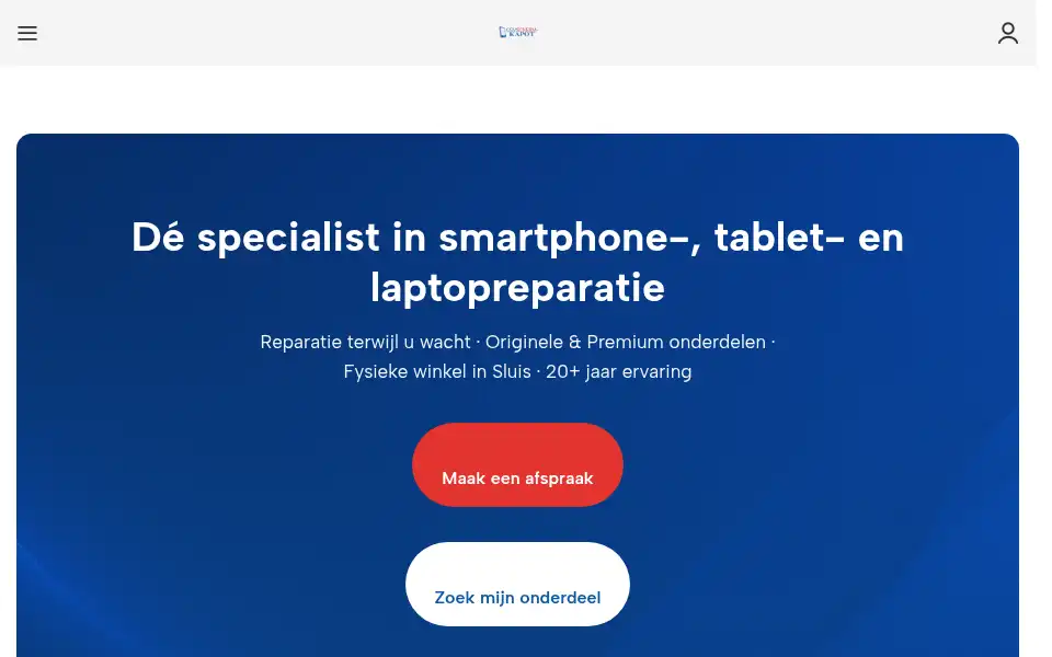 Screenshot of gsmschermkapot.nl