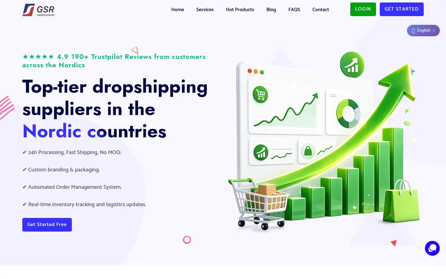 Screenshot of gsrdropshipping.com