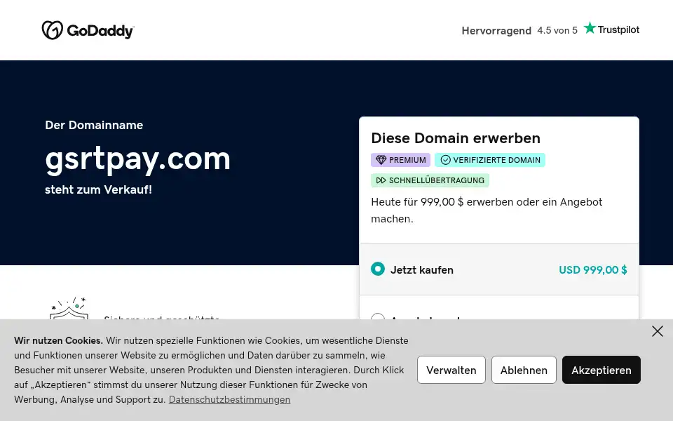 Screenshot of gsrtpay.com