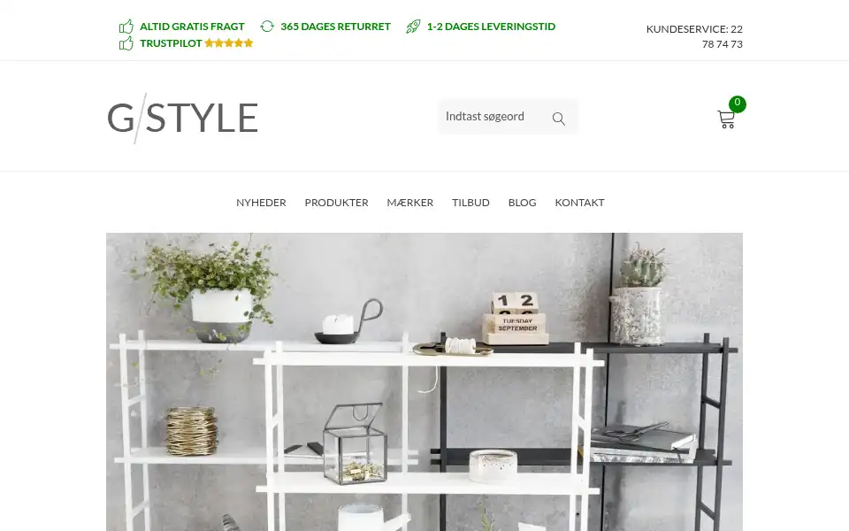 Screenshot of gstyle.dk