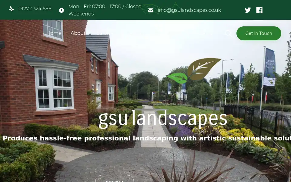 Screenshot of gsulandscapes.co.uk