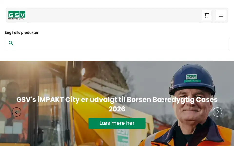 Screenshot of gsv.dk