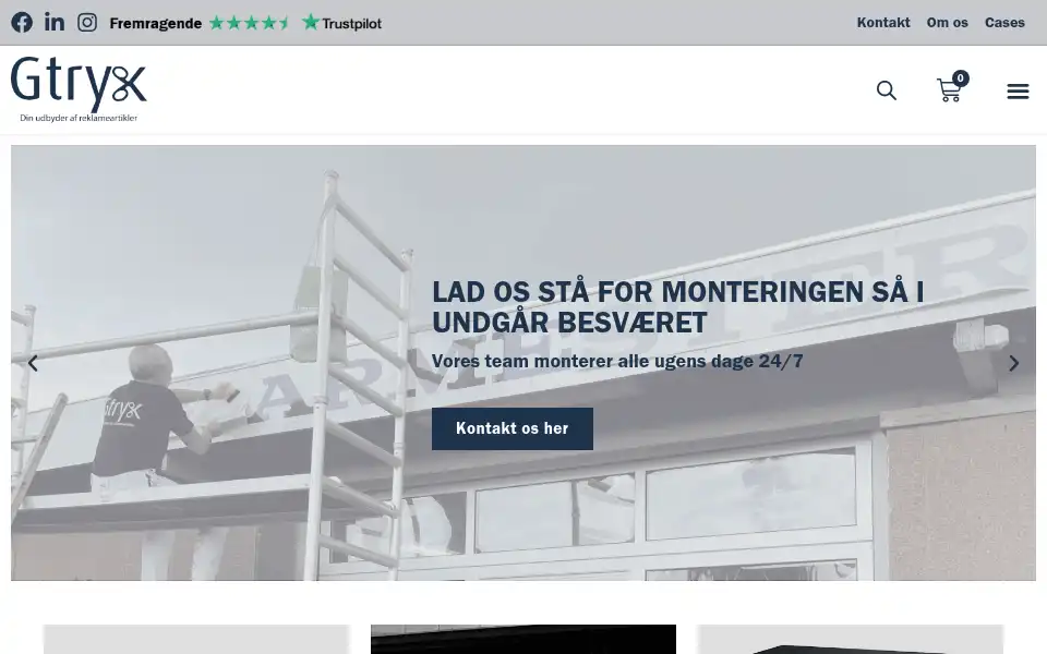 Screenshot of gtryk.dk