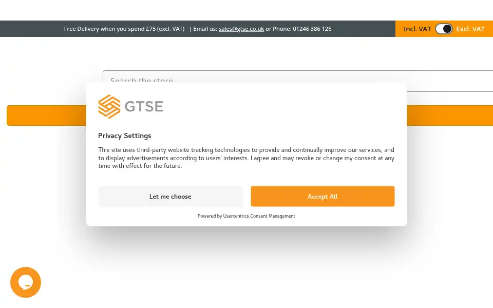 Screenshot of gtse.co.uk