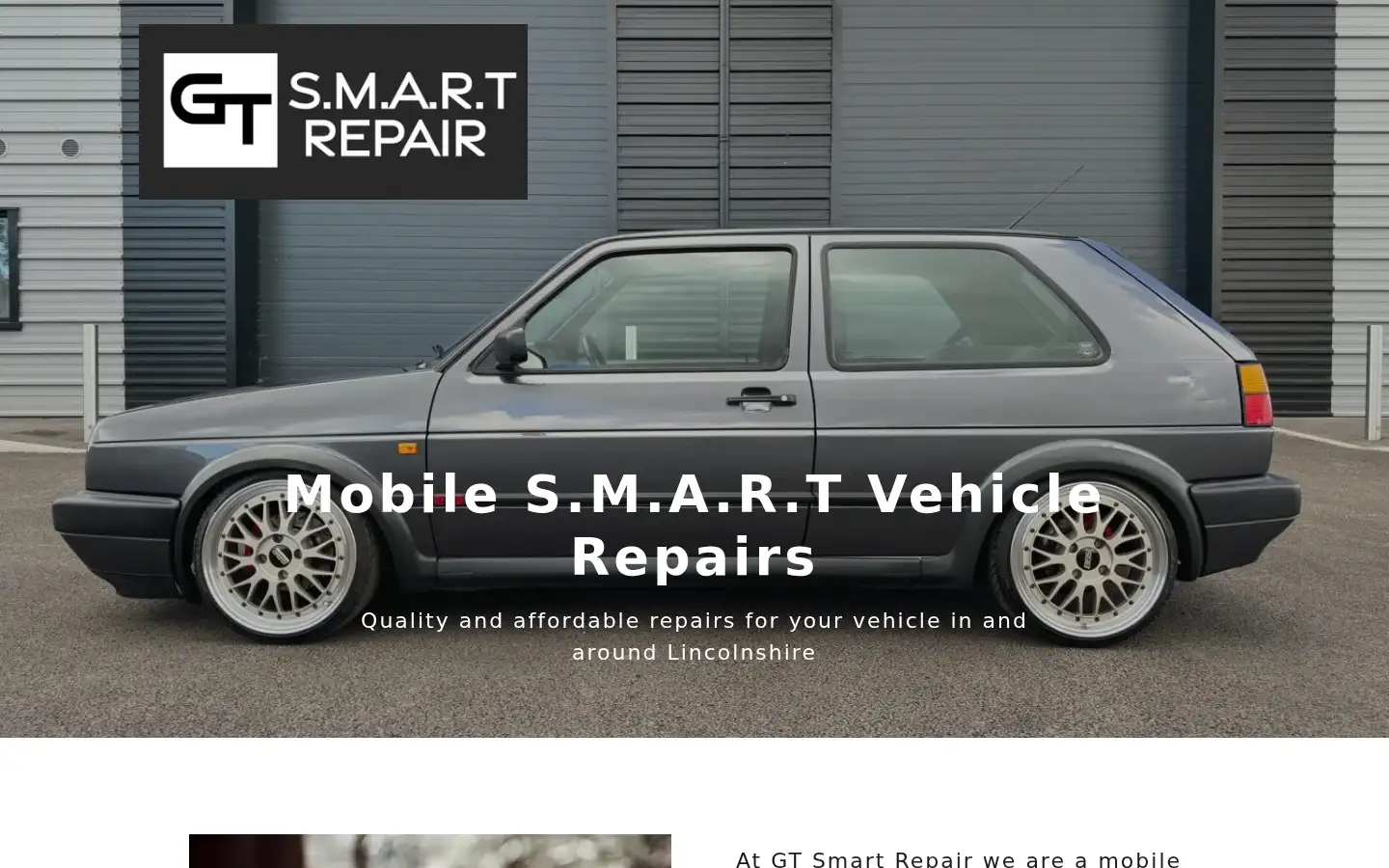 Screenshot of gtsmartrepair.co.uk