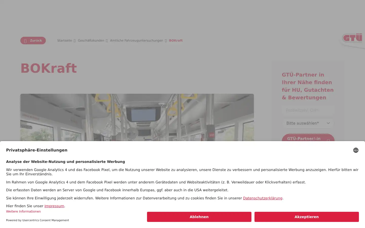 Screenshot of gtue.de