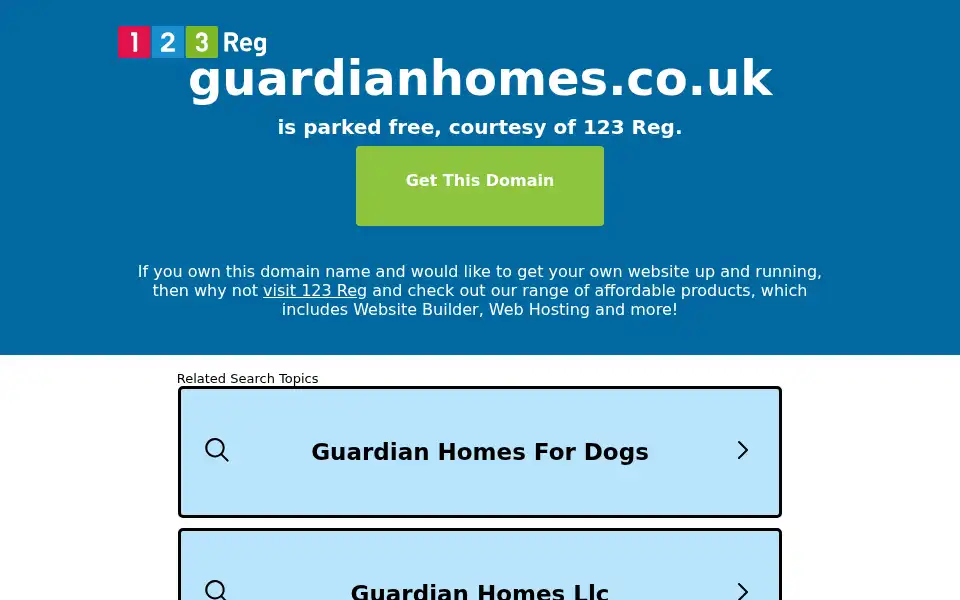 Screenshot of guardianhomes.co.uk