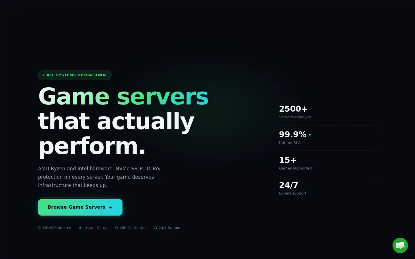 Screenshot of guavahost.com