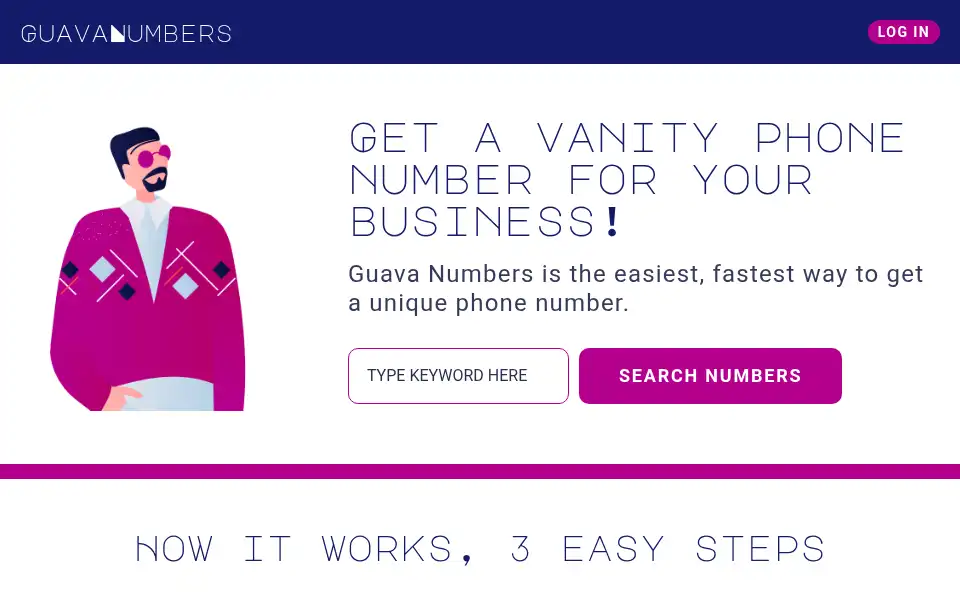 Screenshot of guavanumbers.com