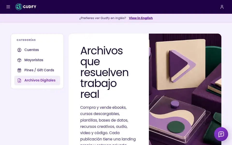 Screenshot of gudfy.com